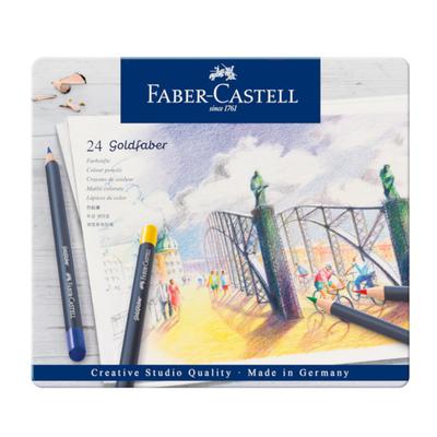 Goldfaber Colored Pencil Set 24 Colors Can 114724 Faber-Castell
