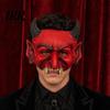 Halloween Devil Masque Demon Foam Masque, Red Scary Half Face Creepy Party Prop for Cosplay, Costume, Masquerade Accessories Dark Atmosphere Decor