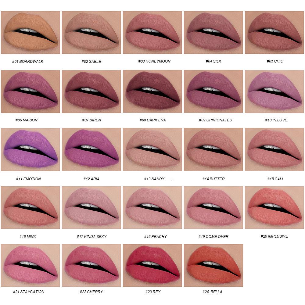 Long-lasting Waterproof Matte Lipstick - Non-Fading & Non-Stick