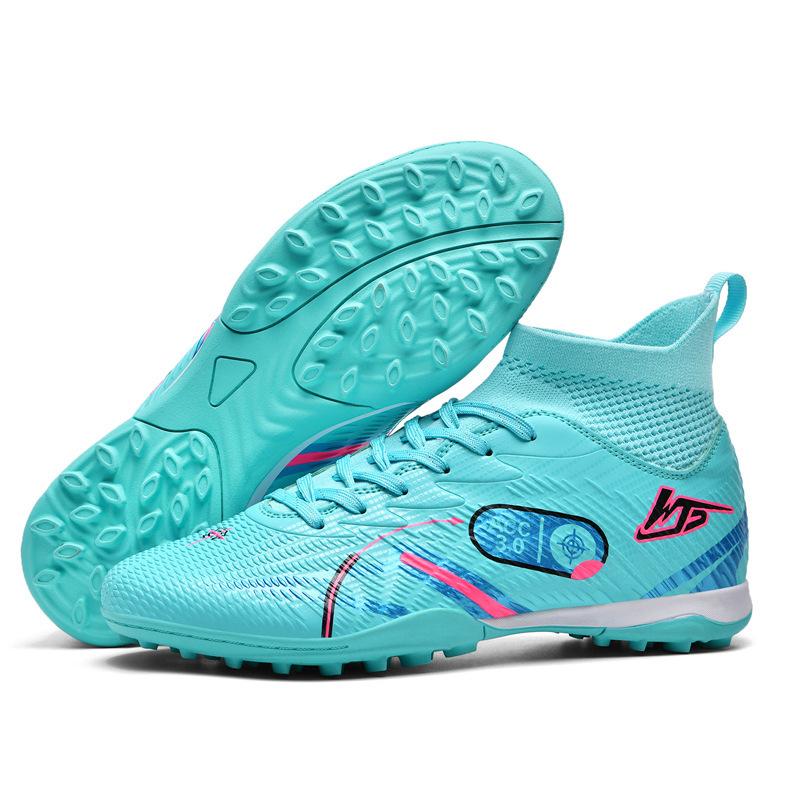 Xiyin manufacturers help 2025 football shoes, men's and women's high-top students, spike competition training shoes