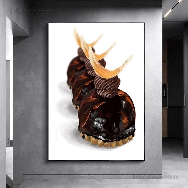 Sunn frokost Kunstplakat Dekorasjon Mat Foto Kunst Veggmaleri For Restaurant Kjøkken Dekor Plakat og trykk Ingen ramme