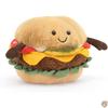 Jellycat Amuseables Hamburger Plush Toy 4.5 Inch Food Fun Gift Idea