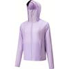 Outdoor Series Solid Color Zipper Hooded Comfortable Breathable Versatile Loose Sun Protection Jacket Women Jackets Cool-Purple 962526601-3