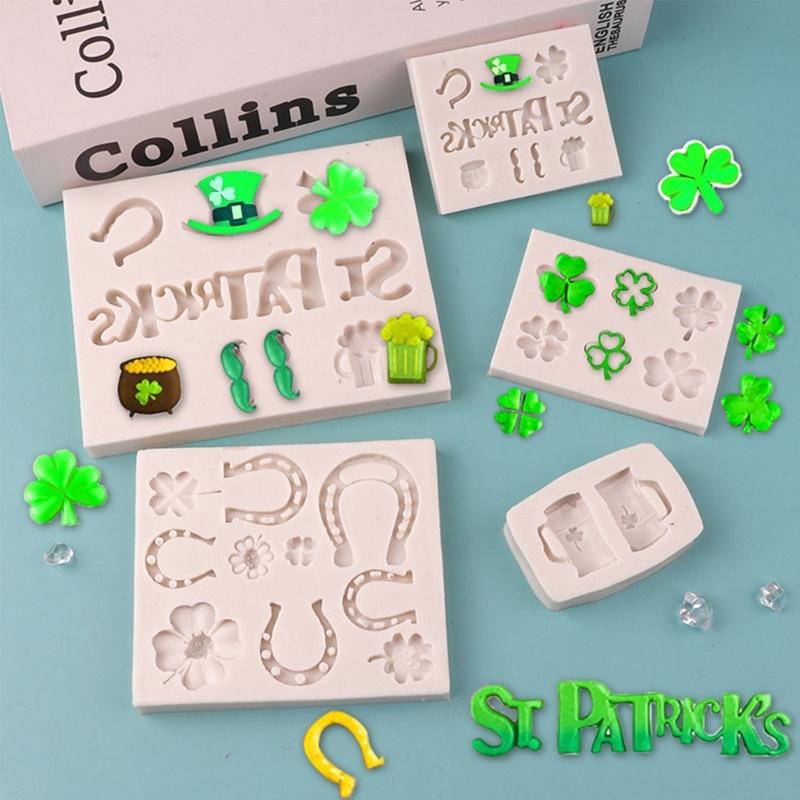 Leaf Silicones Molds Holiday Fondant Molds Irish Hat Baking Molds for Chocolate Candy Cake Decoration Molds
