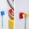 1PC Building block toothbrush holder, non perforated bathroom wall mounted dental appliance storage rack