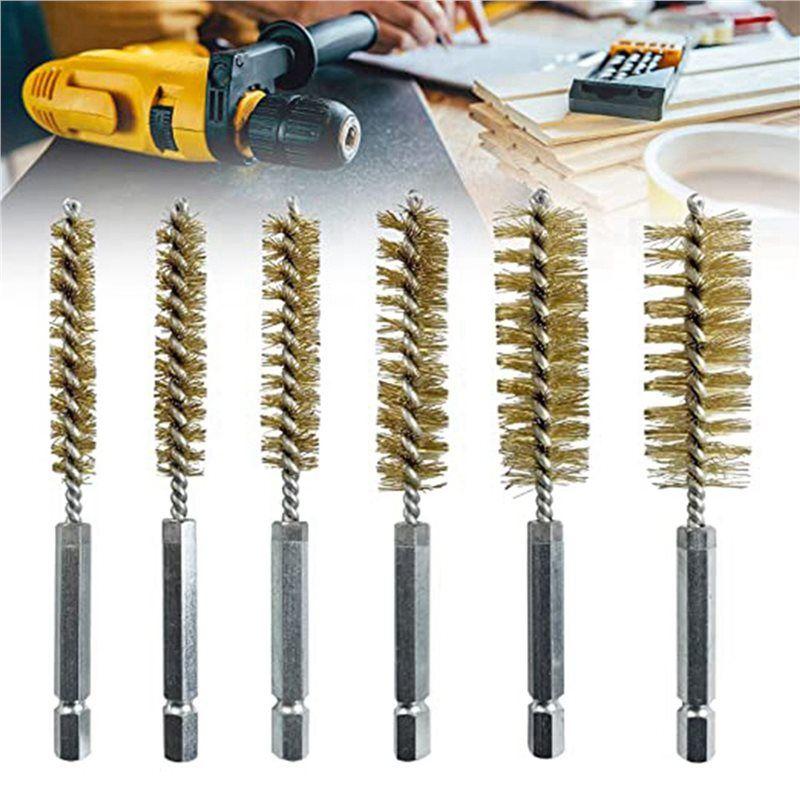 ABMH-12X Round Wire Brush Diameter Stainless Steel Tube Brushes In Different Sizes With Round Wire Brushes For Rotary Hammers