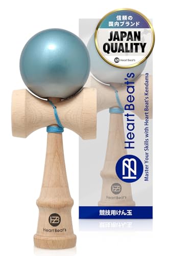 

Modern Metallic Colors for Competition Kendama: Folk Craft Kendama with Metallic Paint, Two-Tone, 7-Color Set, Mystical Metallic [Heart Beat s] (Metal