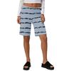 Women High Waist Wide Leg Casual Shorts Summer Vacation Loose Fit Mid Length Bottoms with Elastic Waistband and Patterned Design