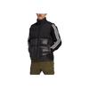 Adidas Originals Trefoil Solid Logo Print Zip Vest With Down Filling Men Vest Black HL9185