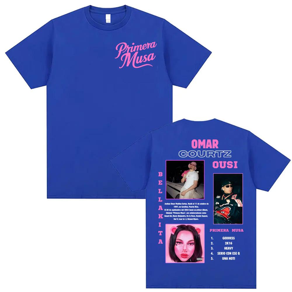 Omar Courtz Primera Musa Album Tour Printed Tshirts Unisex Women Harajuku Hip Hop Gothic T Shirt High Quality 100 Cotton Tshirts
