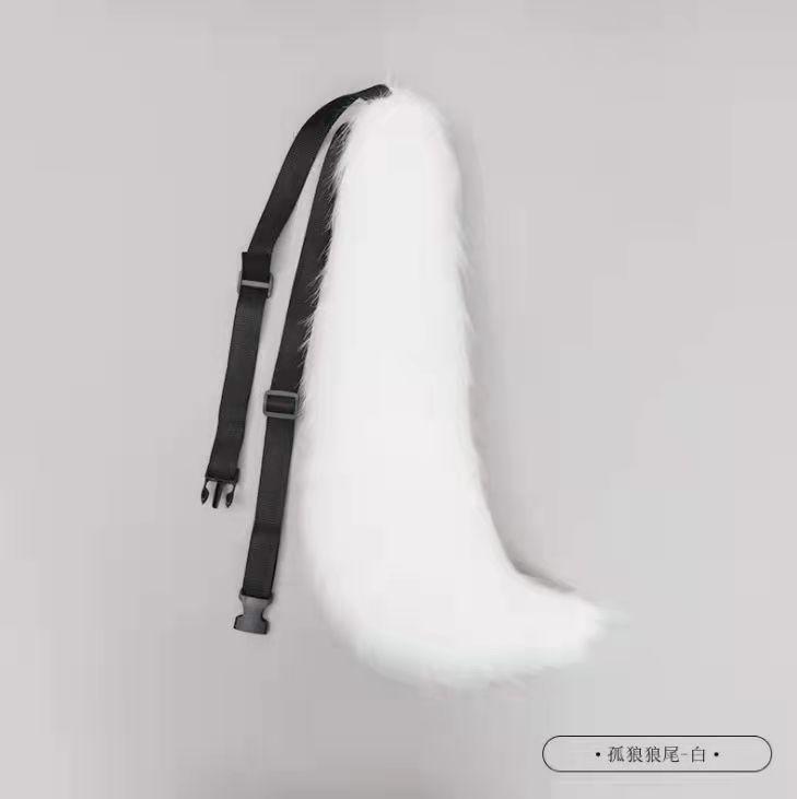 2025 Wolf Ears cosplaycat Ears Headdress Woolly Tail Wolf Series Female and Male Friend Plush Simulated Animal Ear KC Hair Hoop
