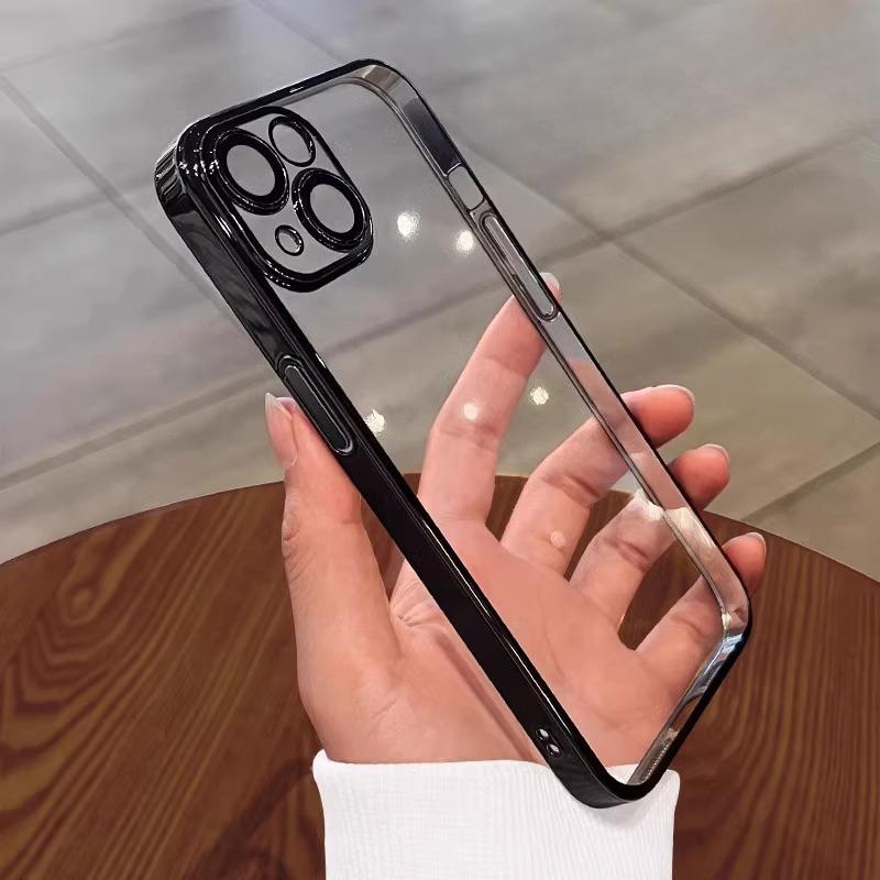 

Applicable To Apple 16 Promax Mobile Phone Case IPhone 15 New 17pro Transparent 13 Electroplated Por High End Sense 12 iPhone17promax