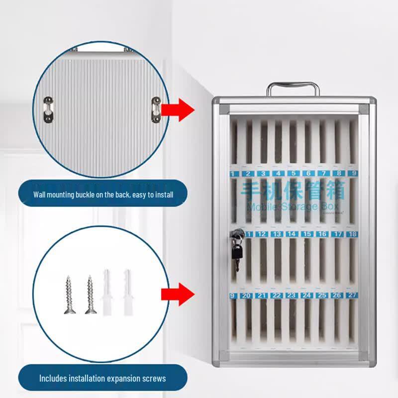 Secure Portable Aluminum Phone Cabinet