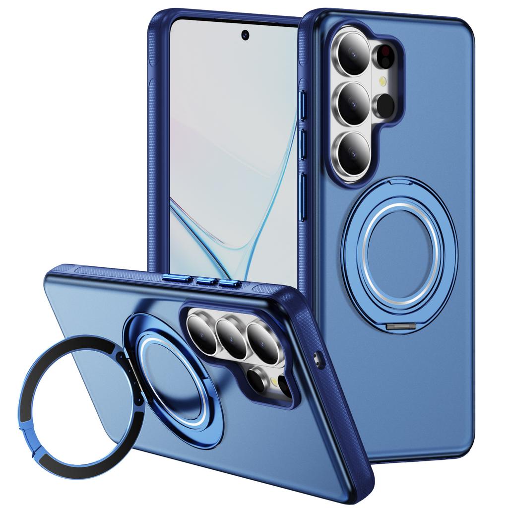 Applicable To Samsung S26Ultra Fulcrum Skin Sensing Magnetic Mobile Phone Case S25Ultra Gear Bracket S24U Protective Case