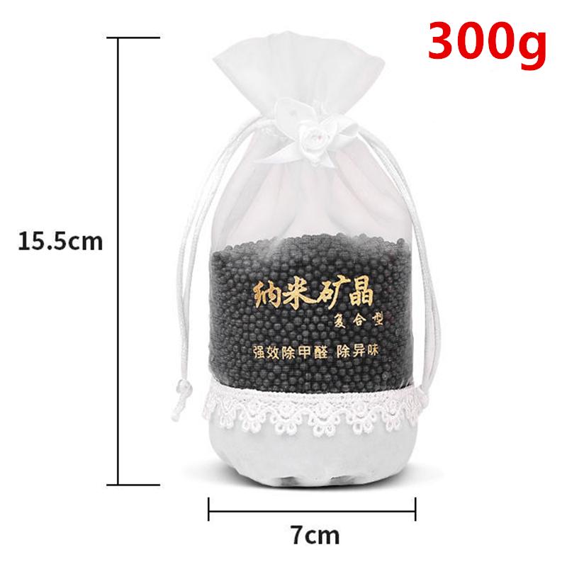 300/100g Nano Mineral Crystal Bags Activated Carbon Adsorbed Formaldehyde Odor Air Freshener Deodorization for Household Car