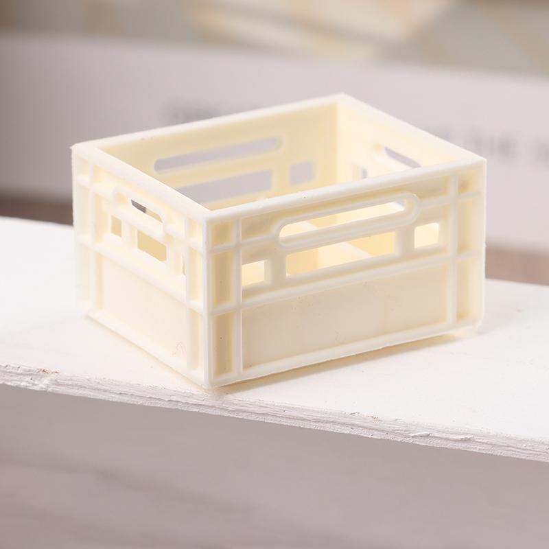 1:12 Dollhouse Miniature Basket Drink Storage Basket Beer/Cofee Basket Model Kitchen Decor Toy Doll House Accessories