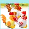 Cute Rooster Stuffed Animal In Net Bag