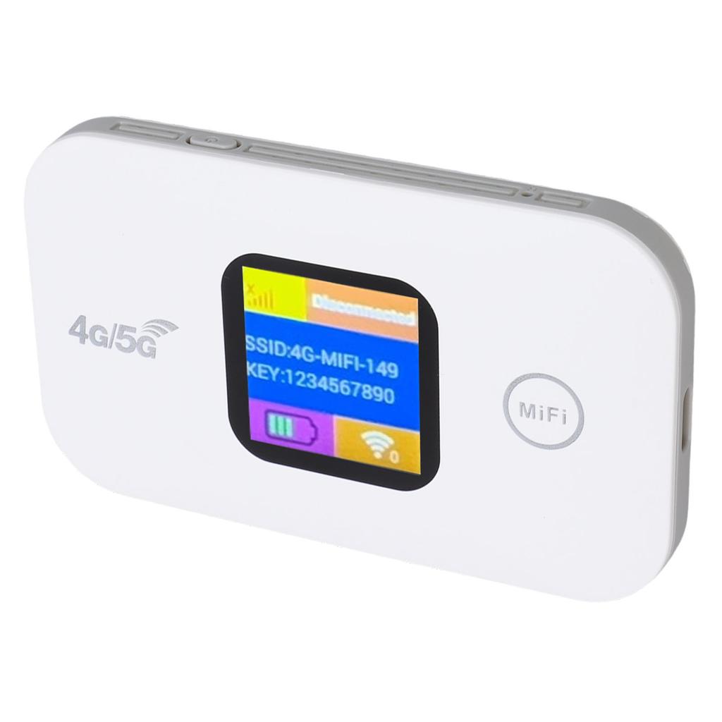 4G Mobile Hotspot Portable LED Display 300Mbps SIM Slot Connect Up to 10 Devices Portable WiFi Hotspot for Travel