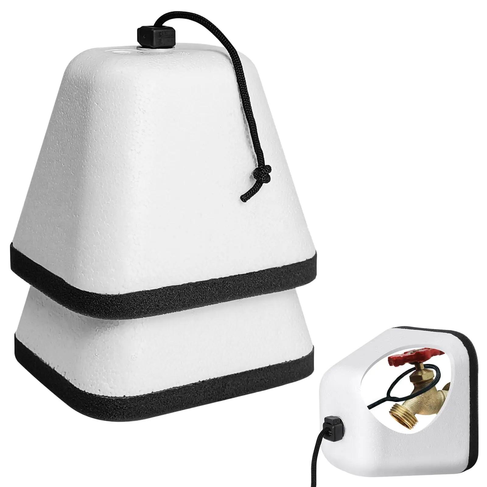 

Outdoor Faucet Covers for Winter, 2 Pack Faucet Covers for Winter Freeze Protection, Reusable Foam Spigot Covers Winter Insulate