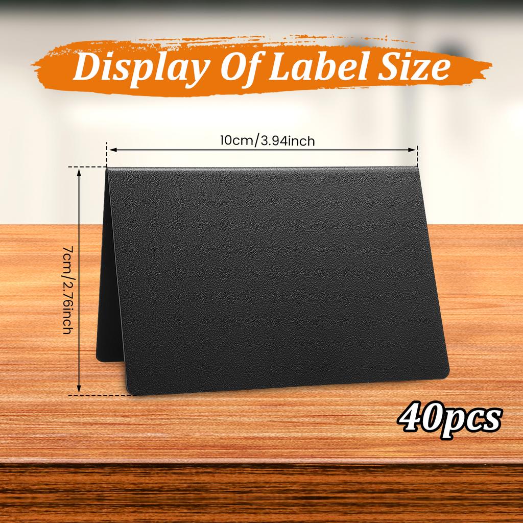 40Pcs Mini Chalkboard Signs Reusable Small Chalkboard Message Signs for Food Party Buffet Table Sign Chalkboard Wedding Supplies