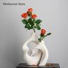 Cross Set Ceramic Vases Irregular Flower Inserts Home Decorations Ornaments Nordic Vase Room Decoration Accessories Vases Decor