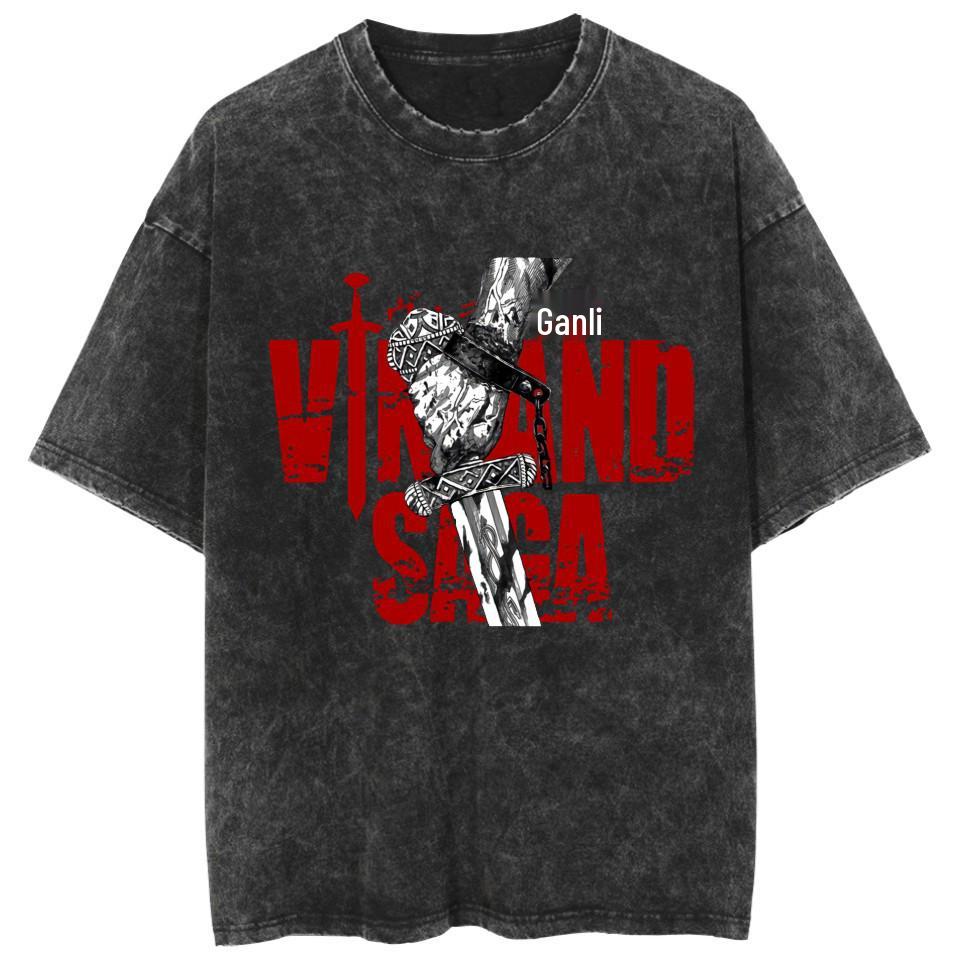 Ice Sea Saga Anime Cotton Casual Short Sleeve T-shirt