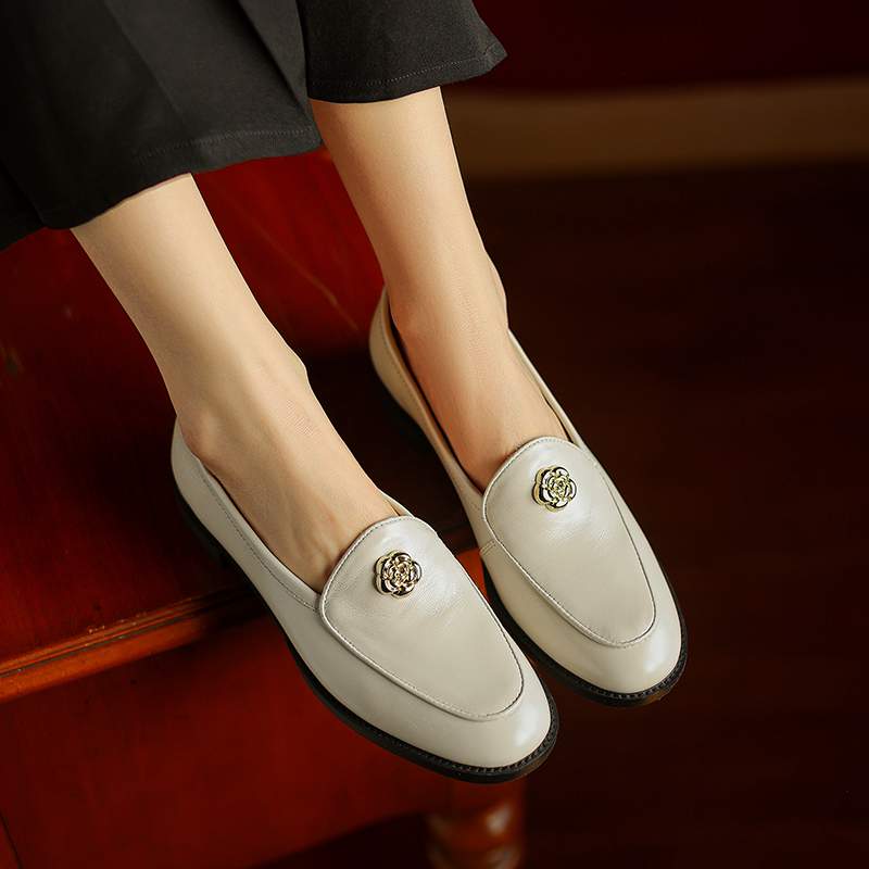 

Туфли Krazing Pot Sheepskin с круглым носком и толстым каблуком. Осенне-летние туфли. Женские туфли-лодочки в стиле ретро. 40 бежевый