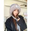 Knit Acrylic Knitted Hat Cold Proof Fluffy Warm Winter Hat Korean Style Ear Flap Hat  Winter Season