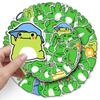 50 Cartoon Frog Graffiti Stickers for DIY Phone Cases & Suitcases