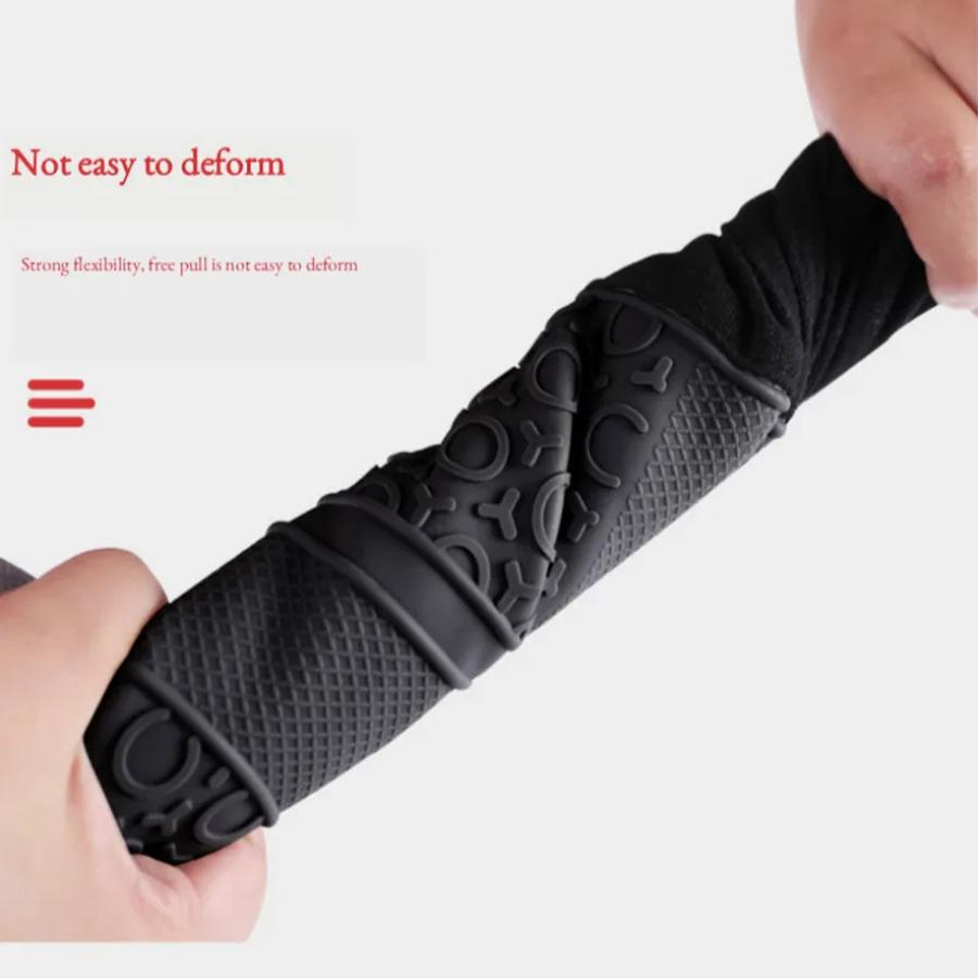 Verlängerte Silikonhandschuhe Ofenhandschuh Doppellagige Ofenhandschuhe Hitzebeständige Mikrowellenhandschuhe Rutschfester Topflappen Grill-Backhandschuhe