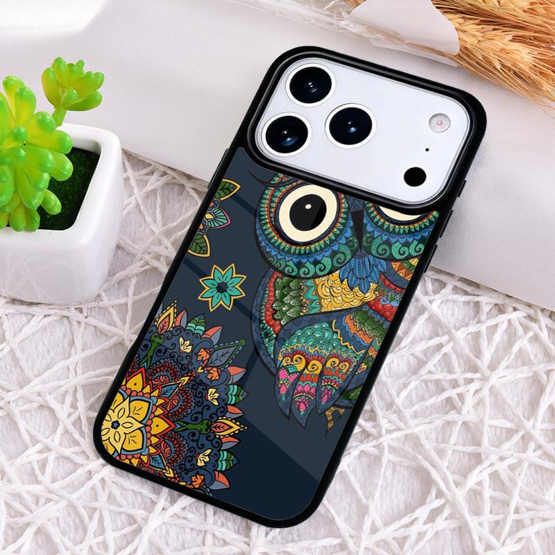 lovely owl animal Diy Colorful Phone Case for iPhone 17 Air 16 15 11 12 14 13 Pro Max Shockproof Cover