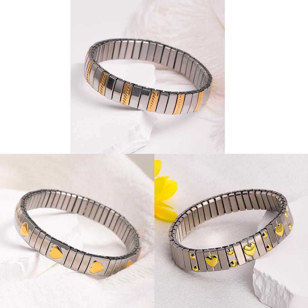Versatile Elastic Bracelet Accessory Sophisticated Stainless Steel Bracelet Jewelry Unique Elastic Wristband Jewelry