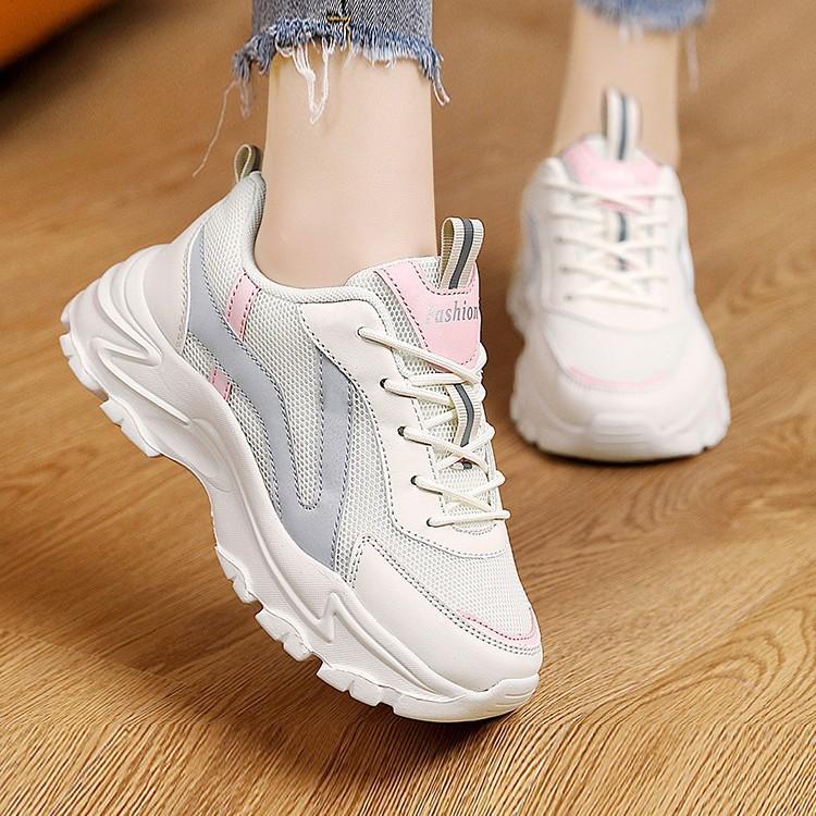 Spring New Platform Dad Shoes Muffin Heel Heel Heightening Casual Shoes Youth Sweet Sneakers