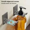 2pcs Aluminum Wall Mount Soap Bottle Holder Durable Wall Mounted Shelf  Kitchen Use