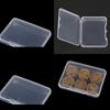 5Pcs Plastic Transparent With Lid Storage Box Collection Container Case Part Box