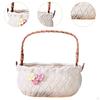 Ceramic Flower Pot for Handheld Basket Planter Container Indoor Decoration