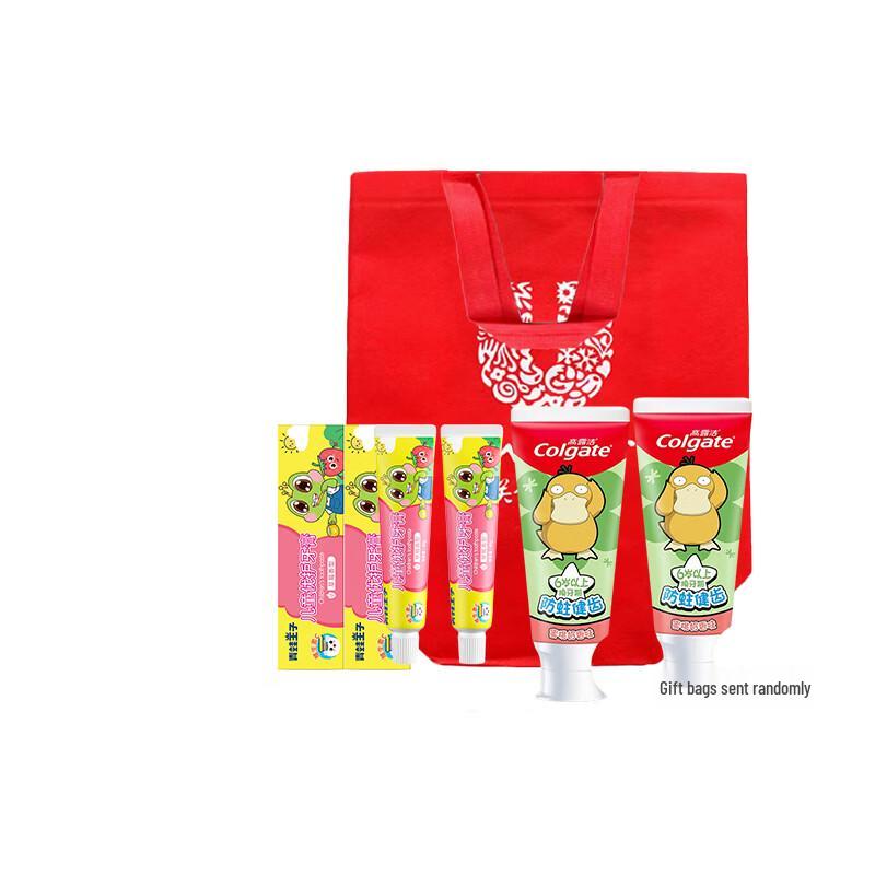Kids  Toothpaste Bundle: Frog Prince Strawberry & Colgate Peach