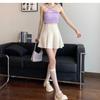A-line Petite Women's Skirt - 2026 Autumn Academic Style Umbrella Skirt, High-Waisted Slimming Pleated Design