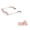 Miu Miu Gradient Design Oval Sunglasses Unisex sunglasses Gold SMUA54_EZVN_FE70O_C_051