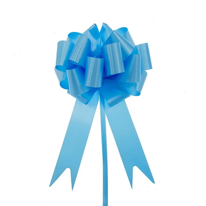 30pcs Christmas Garland Flower Ribbon Holiday Wedding Party Gift Box Packaging Ribbon Stereoscopic Spherical Hand Pulled Flower
