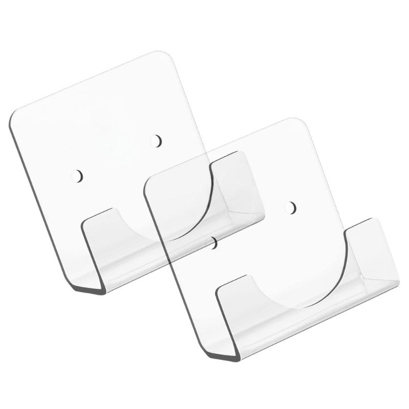 2Pieces Multipurpose Adhesive Shower Rod Retainer Ideal for Bathrooms and Kitchens Applications Hardware Daily Use