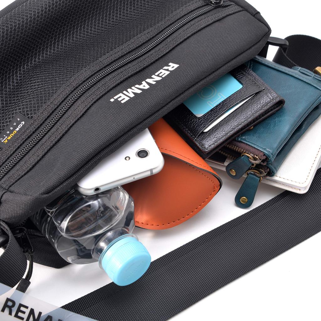 CORDURA Nylon Shoulder Popular and Lightweight for Men and Women White [Rename] Bag, -