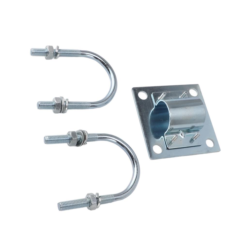 Antenna Mast Pipe Mount Stable Support Flexible Adjustment Aluminum Alloy Antenna Mast Bracket Mount for Roof Wall Set 1