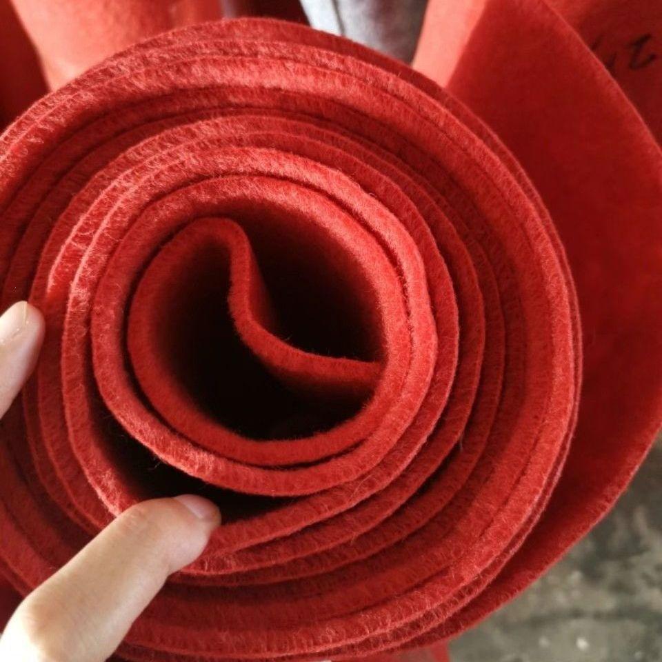 Red Velour Flocking Wedding Celebration Carpet