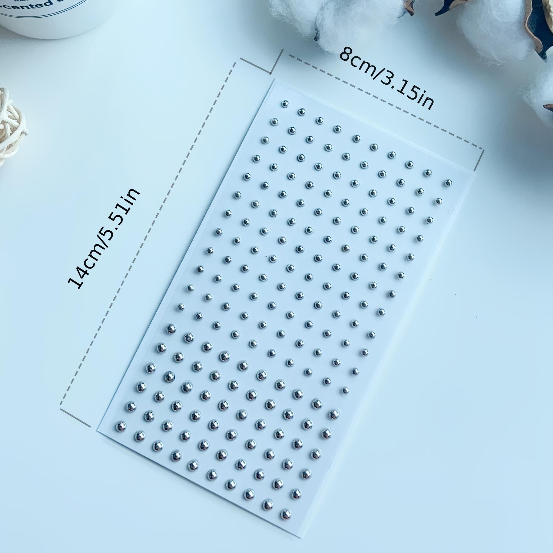 

Self-Adhesive Face Sticker Balls Silvery Cool Punk Makeup for Women Men DIY Face Diamond Eye Makeup Makeup Makeup Diamond Stickers 180 Pieces