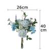 WillingYou Artificial Flowers Room Interior Bouquet Dried Flower Style Wedding Party After Party Photo Shoot Day Gift Natural Feeling Large Blue White