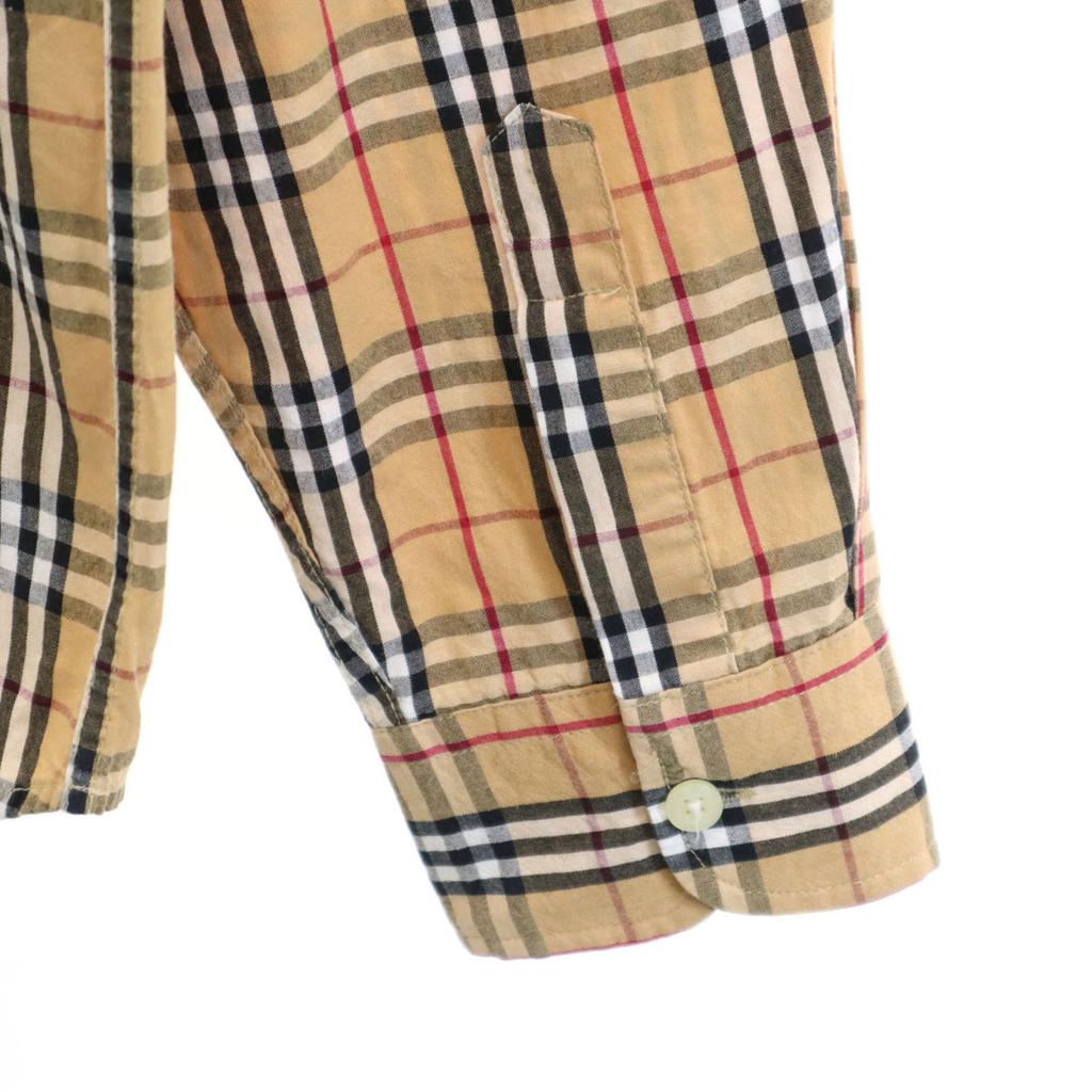 PARAGRAPH Koszula z długim rękawem zapinana na guziki w kratę jasnobrązowa męska używana