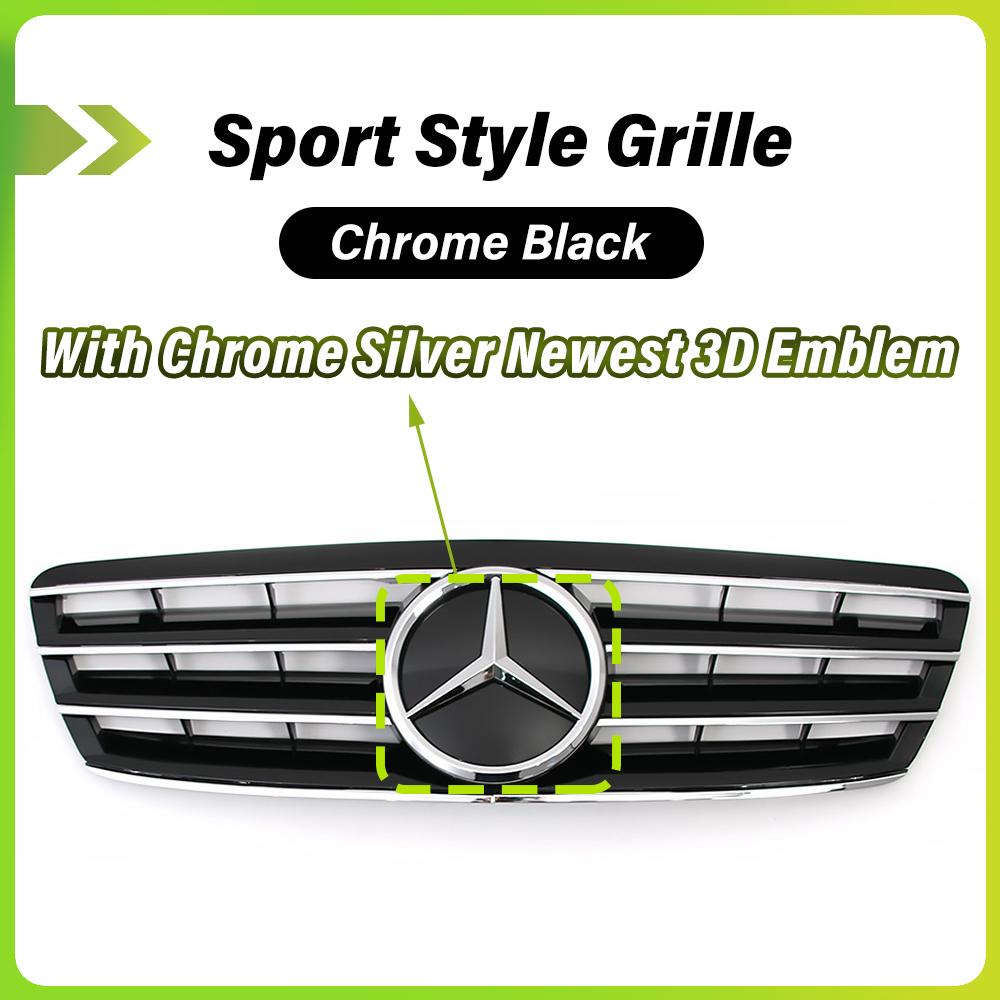 For Benz CL18DChrome Black Sport Style