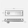 30cm Stainless Steel Floor Drain Side Outlet Linear Shower Drain for Bathroom Hotel Use with Durable Construction and Efficient Water Flow