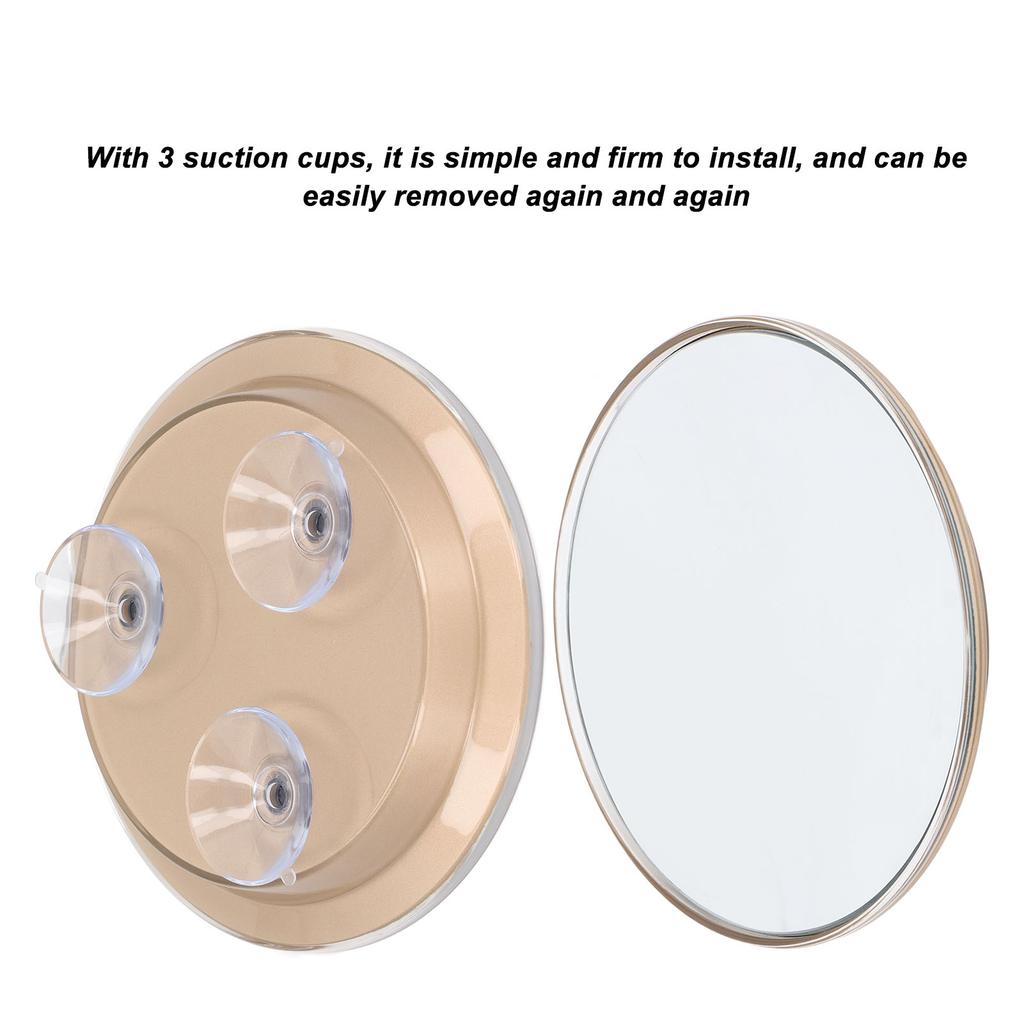 30X Magnifying Mirror Easy To Install ABS Glass Round Magnifying Mirror Sided 30X Lightweight with Suction Cup for Travel